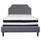 Flash Furniture Brighton Full Platform Bed Set, Lght Gray SL-BM-10-GG - alternate 2